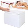 Disposable Bed Sheets 100 Pcs 31" x 71" Massage Table Sheets Non Woven Fabric SPA Bed Cover Breathable for Massage Beauty Tattoos, Spa, Beauty Salon Soft, Skin-friendly Disposable Sheet (White) view 1