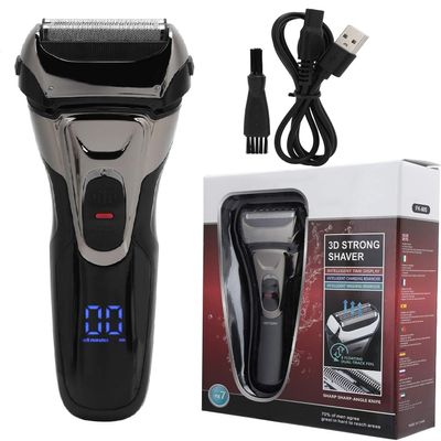 Electric Razor for Men Cordless, USB Charging Electric Foil Shaver with Beard Trimmer and LCD Display, Wet/Dry Mens Razors for Shaving for Home or Travel Use