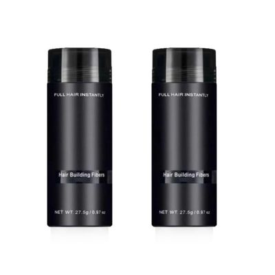 Magic Building Fiber Powder,Hair Fibers For Thinning Hair For Women And Men, Hair Fillers For Thinning Hair,Undetectable, Thicker Looking Hair For Men & Women ( Color : Gray , Size : 2Count (Pack of 2