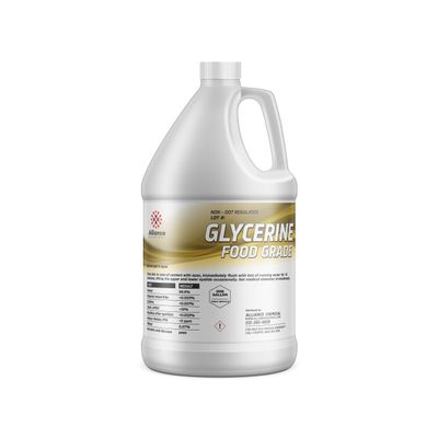 Alliance Chemical Glycerin USP - Skin Moisturizer & Humectant for Soap Making - 1 Gallon - Food Grade - Grade - USA Made
