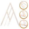 NOLITOY 5pcs Microblading Eyebrow Ruler Golden Ratio Stainless Steel Brow Tool Easy Positioning view 4