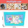 Cat Gifts for Cat Lovers Cute Cat Makeup Bag Inspired Music Lover Gifts Fan Singer Merch Friendship Gifts for Women Friends Cat Mom Cat Lady Colleague Birthday Mothers Day Christmas Cosmetic Bag view 3