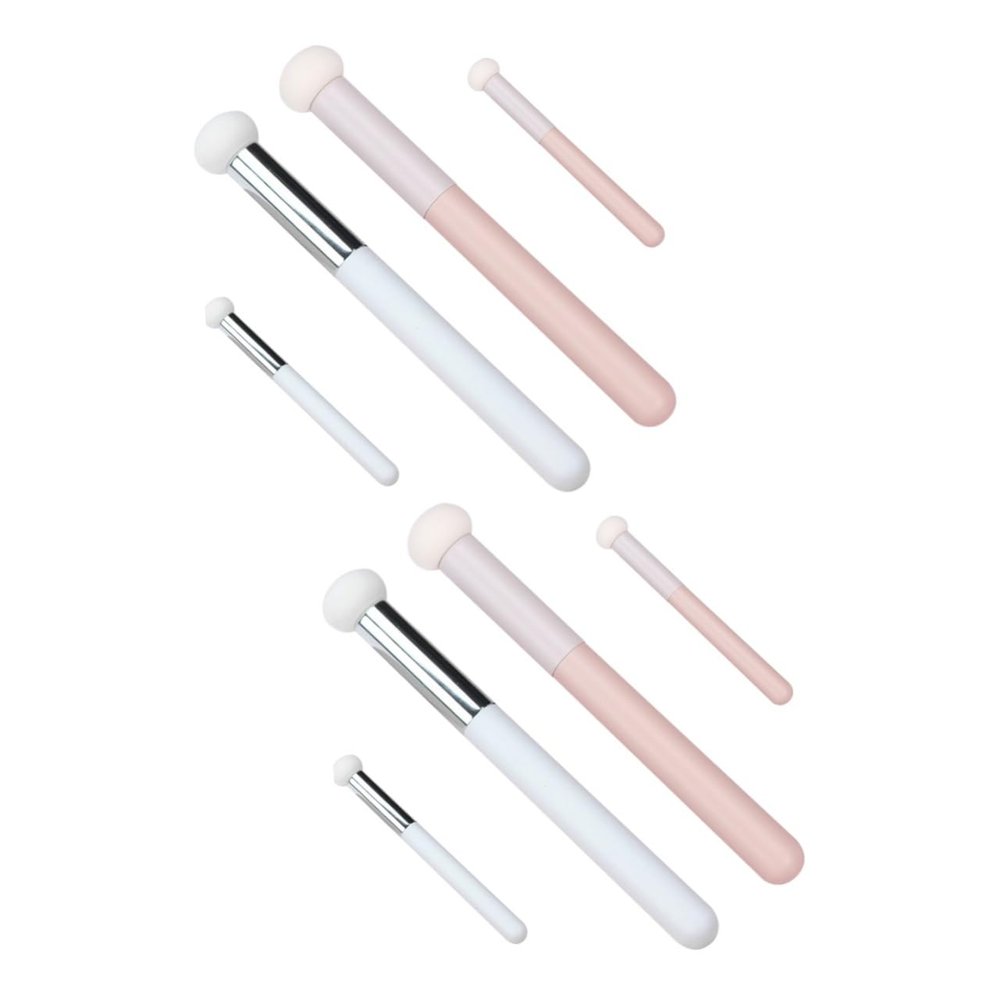 minkissy 8pcs Mushroom Concealer Brush Soft Makeup Sponges for Blending Foundation Powder Comfortable Applicators for Facial Makeup