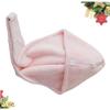 DOITOOL Fast Dry Hair Cap Thick Coral Towel for Quick Drying Super Absorbent Lightweight Portable Hair Drying for Home Travel Cherry Blossom view 4
