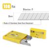 Bates- Snap Off Blades, 100 pcs, 9mm, 60 Degree, Stainless Steel Razor Blades view 2