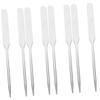 minkissy 8pcs Stainless Steel Makeup Spatula and Mixing Tool for Cosmetic Applications Foundation Mixing Spatula for Skincare Nail Art and Lipstick Blending view 1