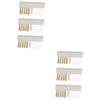 FRCOLOR 6pcs Copper Wire Nail Drill Bit Cleaning Brush Manicure Tool for Polishing and Maintenance Lightweight Design for and Storage view 1