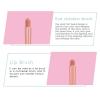 NinthAvenue Basics Portables Travel Makeup Brush Set, 5pcs Mini Complete Function Cosmetic Brushes Kit with Brush Case Built-in Mirror, Portable Cosmetics Brushes for Eyeshadow, Powder, Foundation, pink view 3
