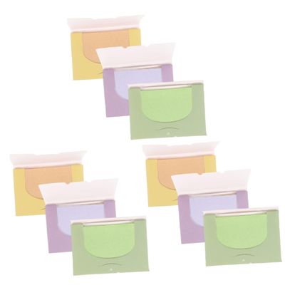 minkissy 3sets Oil Absorbing Sheets for Oily Skin Blotting Paper Face Cleaning Papers Skin Refreshing Sheets Portable Absorbing
