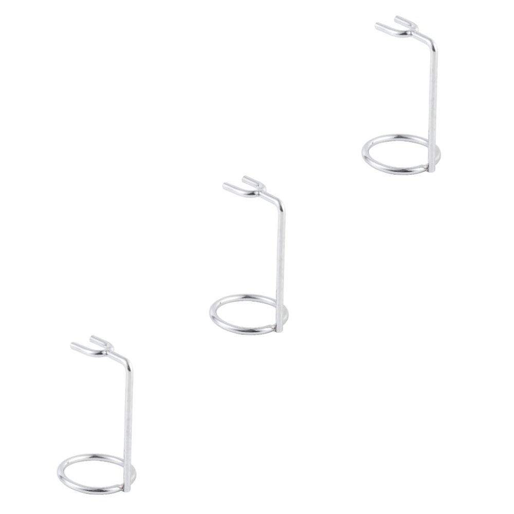 DOITOOL 3pcs Double Safety and Shaving Brush Stand Heavy-duty Holder for Air Drying Fits Models Random Pattern Design