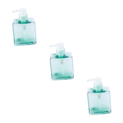 DOITOOL 3pcs Refillable Plastic Pump Bottle for Liquid Soap Lotion Shampoo Transparent Dispenser for Easy Refilling and Storage