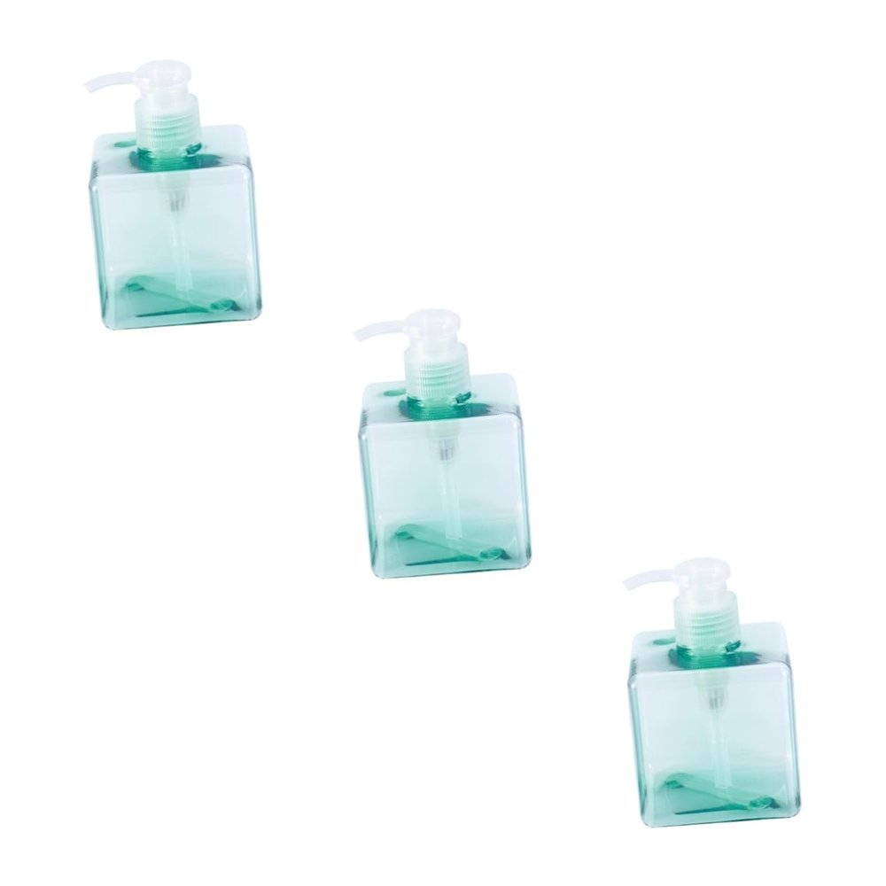 DOITOOL 3pcs Refillable Plastic Pump Bottle for Liquid Soap Lotion Shampoo Transparent Dispenser for Easy Refilling and Storage