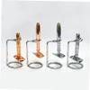DOITOOL Double Shaving and Brush Stand Heavy Shaving Rack for Safety and Brush for Air Drying and Storage Random Pattern Design view 4