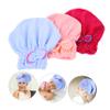 DOITOOL 9pcs Quick Drying Hair Towel Absorbent Microfiber Hair Wrap for Fast Drying Soft Non- Shower Cap Light Light for Daily Use Travel view 3
