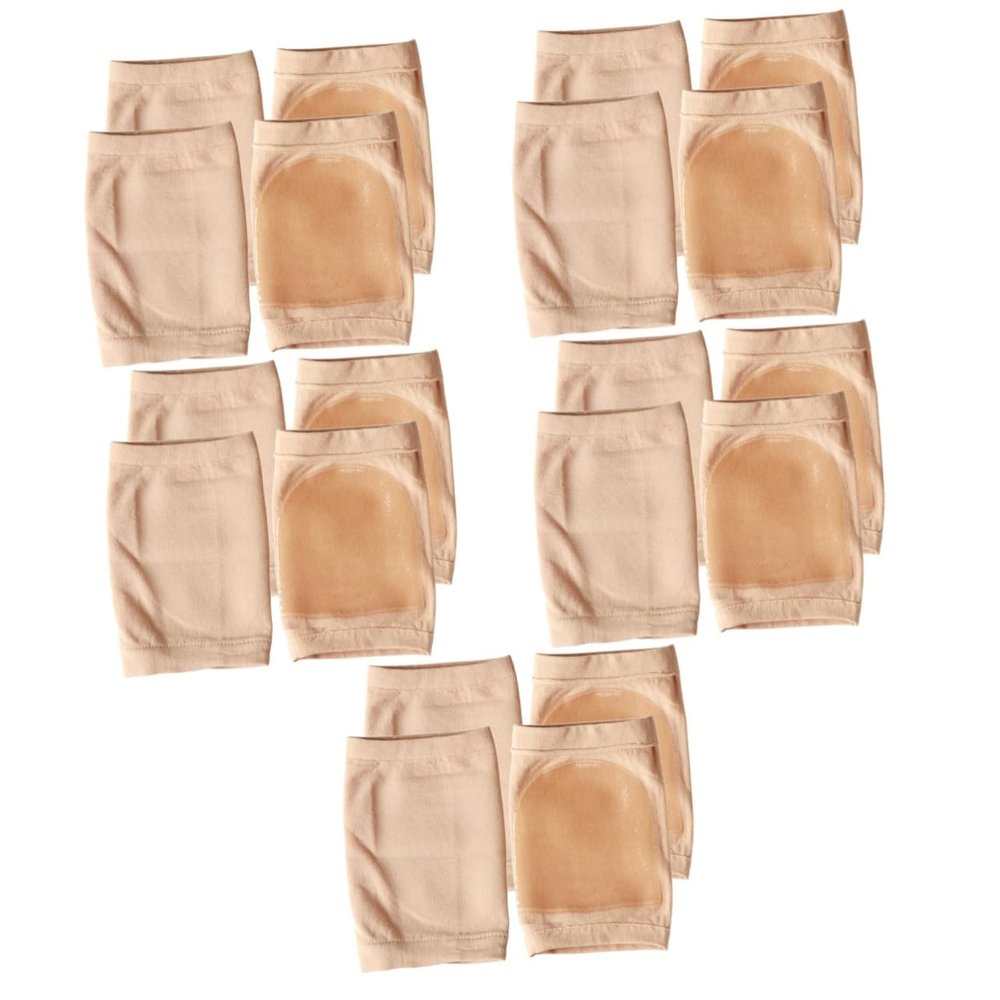 Mobestech 10pairs Non- Heel Sleeves for Moisturizing and Support Silicone Heel Cushions for Cracked Comfortable Ankle Compression Sleeves for and