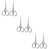 DOITOOL 6pcs Stainless Steel Beard Scissors for Men Precision Trimming Shears for Facial Hair Silver Design for Grooming Barbershops and Home Use view 1