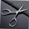 DOITOOL 6pcs Stainless Steel Beard Scissors for Men Precision Trimming Shears for Facial Hair Silver Design for Grooming Barbershops and Home Use view 3