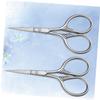 DOITOOL 6pcs Stainless Steel Beard Scissors for Men Precision Trimming Shears for Facial Hair Silver Design for Grooming Barbershops and Home Use view 4