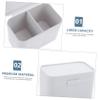 FONDOTIN 2pcs Cotton Swab Holder Organizer Box Cotton Pads Container Multifunctional Storage for Nail Art view 4
