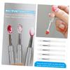BIUDECO Compact 5pcs Silicone Lip Brush Set Travel-friendly Makeup Brush Eye Shadow Stick Lip Gloss Applicator Non-stick Brush view 3
