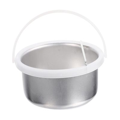 STOBOK Wax Heater Inner Pot Wax Warming Pot Empty Hair Removal Aluminum Bowl Safe Handle