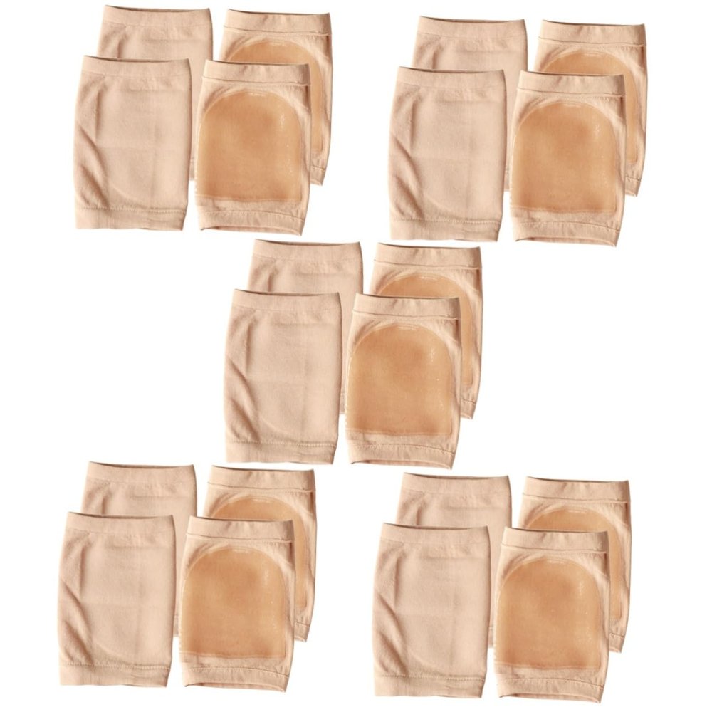 Gatuida 10pairs Gel Heel Cups and Ankle Support Sleeves for Moisturizing and Comfort Prevent Cracked Heels and Swelling for Sports and -standing Use