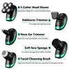 EKHOU Head Shavers for Bald Men, 5-in-1 Shaver Electric 5D Rechargeable Head Shaver Waterproof Rotary Razor Beard Nose Hair Trimmer Electric Shaver for Men view 2