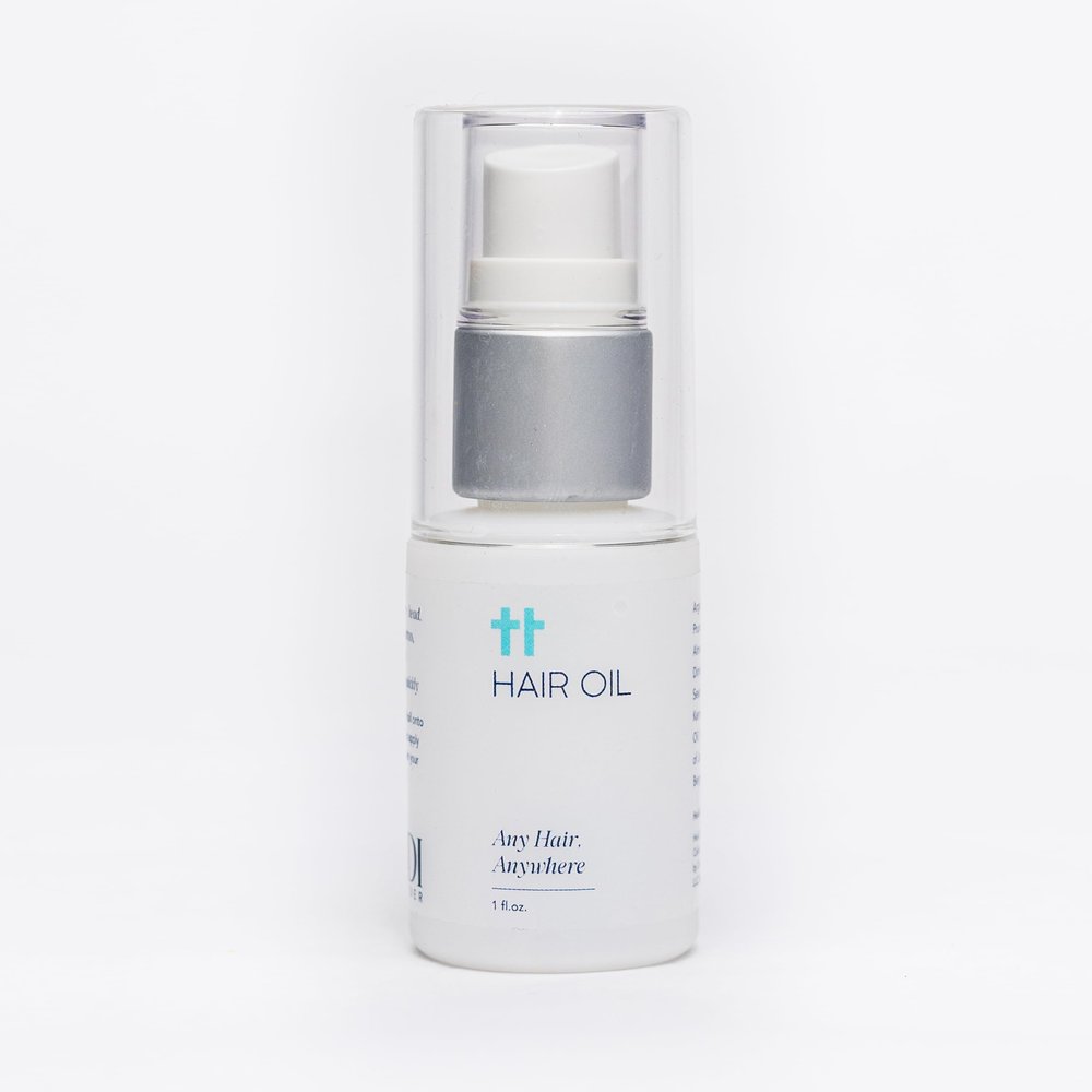Hair Oil - Heidi Hair by Heidi Callender. Any hair, anywhere. Anti-frizz, nourish, soften. Lightweight, fast-absorbing, non-greasy; Clean, fresh scent