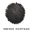Afro Kinky Curly Toupee for Black Men Full Poly Human Hair Units African American Durable Black Mens Hair System Brazilian Hair Wig Afro Wavy8"X10"#1B Off Black-14mm Wave view 2