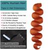 Kiss darling LASHES Raw Body Wave Tape in Human Hair Extensions 40pcs 100g #350 Ginger Orange Color Natural PU Skin Weft Invisible Seamless Reusable Tape in Hair Extensions 16inch view 4