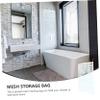 Amosfun 3pcs Hanging Bathroom Mesh Organizer Bag for Toiletries and Shower Accessories Easy to Install White Versatile Storage for Home Travel view 2