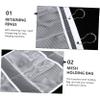 Amosfun 3pcs Hanging Bathroom Mesh Organizer Bag for Toiletries and Shower Accessories Easy to Install White Versatile Storage for Home Travel view 3
