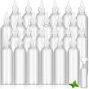 Barydat Squeeze Bottle Twist Top Applicator Empty Hair Oiling Bottle with Funnels Refillable Plastic Liquid Containers for Liquid Hair Oil Shampoo Lotion(8 oz,Clear,12 Pcs) view 1