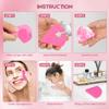AIDEA 48Count Compressed Facial Sponges Pink, Disposable Face Sponges, 100% Natural Cellulose Cosmetic Spa Sponges for Facial Cleansing, Exfoliating, Makeup Remover Pads, Travel Essentials view 3