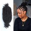 RHEANNA Human Afro Kinky Curly Hair For Twist Braids No Weft Double Drawn Twist Hair Extensions Braiding Afro Kinky Bulk Human Hair For Twist 100g/bundle 22" 22" view 4