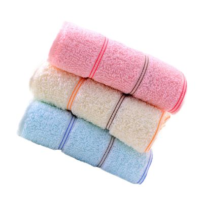 NOLITOY 2sets Cotton Wipes for Face Washing Soft Absorbent Bath Towels Thickened Hand Towels Durable Skin-Friendly 3pcs*2 Random Color