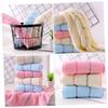 NOLITOY 2sets Cotton Wipes for Face Washing Soft Absorbent Bath Towels Thickened Hand Towels Durable Skin-Friendly 3pcs*2 Random Color view 3