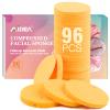 AIDEA 96Count Compressed Facial Sponges, Face Sponges for Cleansing, Cosmetic Makeup Sponges for Facial Cleansing, Facial Sponges for Washing Face, Exfoliating, Makeup Removal, Travel Essentials view 1