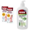Kerasal Intensive Foot Repair Skin Healing Ointment for Cracked Heels and Dry Feet 1 oz, 2 Count & Daily Defense Foot Wash Daily Cleanser for Feet, 12 Ounce view 1