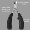 GERRIT Toenail Clippers for Thick or Ingrown Toenail - Large Handle for Easy Grip + Sharp Stainless Steel - Best Nail Clipper & Pedicure Tool for Seniors - Maintain Healthy Nails with Ease, Black view 4