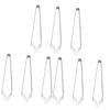 DOITOOL 9pcs Stainless Steel Fish Bone Tweezers Precision Kitchen Tool for Safe Hair and Bone Removal Dishwasher Safe Beveled Tip Design for Home and Restaurant Use view 1