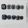Handmade Nail Polish and Nail Stickers with Hand Drawn Cat Eye Planet Design - Dark Luxury Fake Nails (Size : XS) view 1