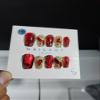 Handmade Nail Art New Red Cat Eye New Year Long Fake Nails Reusable Nails Tips Full Cover Glitter (Size : M) view 2
