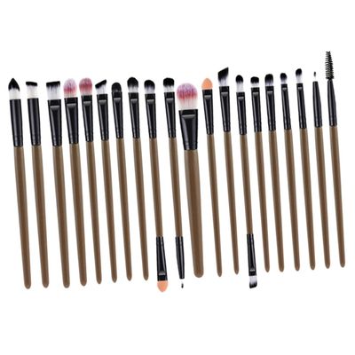 NOLITOY 40pcs Portable Eyelash Eyeliner Brush Set Plastic Handle for Eye Makeup Grey and Black for Daily Use and Beginners Includes Eyeliner and Eyeshadow Brushes