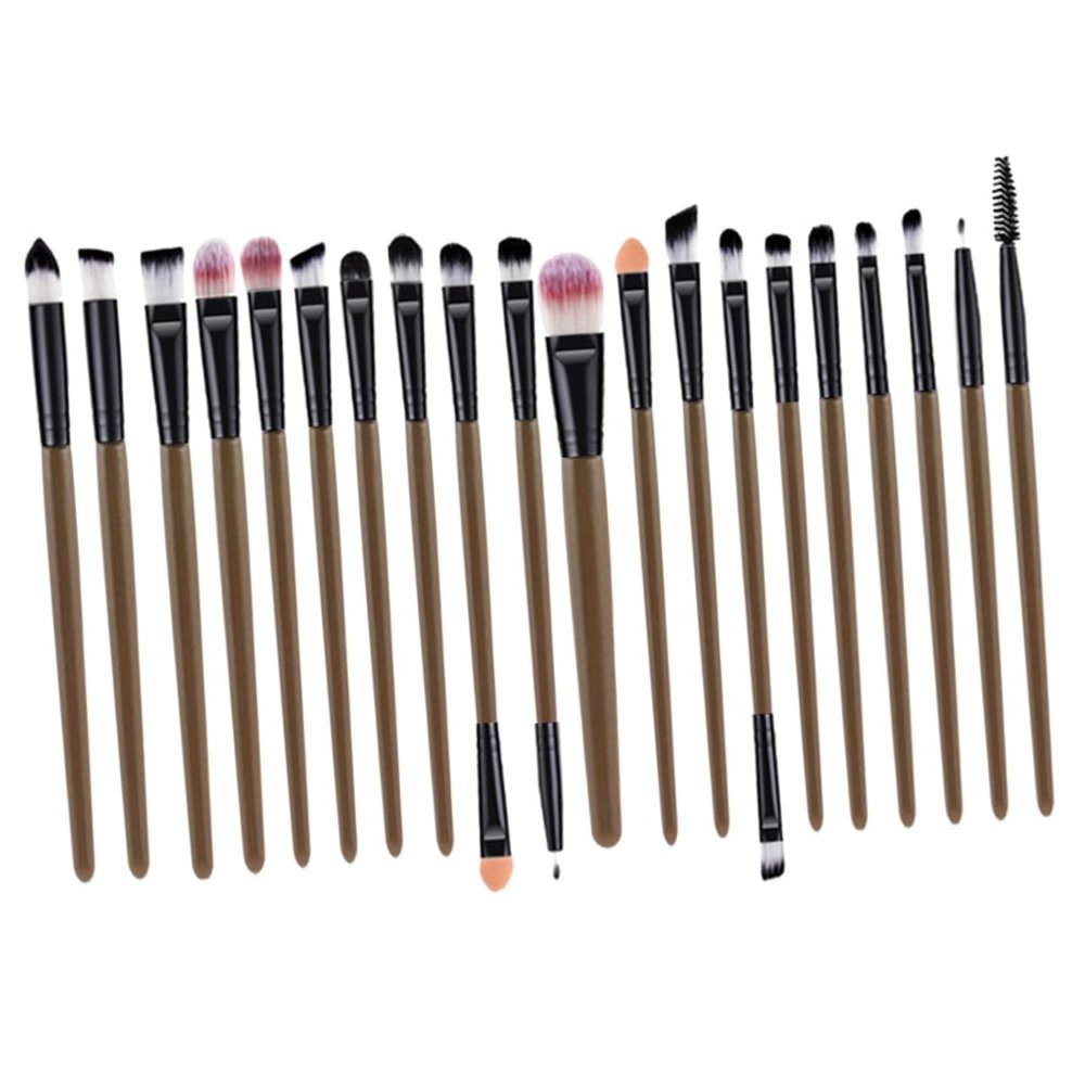 NOLITOY 40pcs Portable Eyelash Eyeliner Brush Set Plastic Handle for Eye Makeup Grey and Black for Daily Use and Beginners Includes Eyeliner and Eyeshadow Brushes