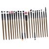 NOLITOY 40pcs Portable Eyelash Eyeliner Brush Set Plastic Handle for Eye Makeup Grey and Black for Daily Use and Beginners Includes Eyeliner and Eyeshadow Brushes view 1