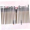 NOLITOY 40pcs Portable Eyelash Eyeliner Brush Set Plastic Handle for Eye Makeup Grey and Black for Daily Use and Beginners Includes Eyeliner and Eyeshadow Brushes view 4