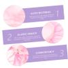 NOLITOY Women Extra Large Satin Shower Cap Bow Reusable Elastic Bathing Hat for Hair Types Stylish Hair for Curly and Braids view 3