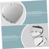 DOITOOL 3pcs Mini Compact Mirror Cute Pocket Size Makeup Mirror Heart Shape Design for Travel Business Trips and Everyday Use view 2