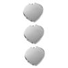 DOITOOL 3pcs Mini Compact Mirror Cute Pocket Size Makeup Mirror Heart Shape Design for Travel Business Trips and Everyday Use view 3